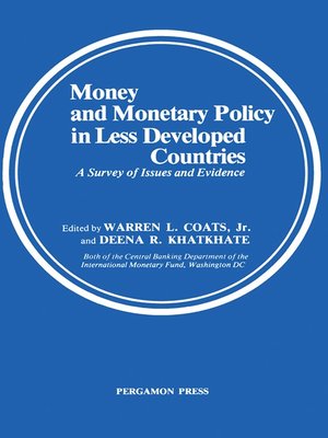cover image of Money and Monetary Policy in Less Developed Countries